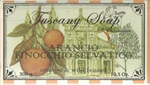 Alighiero Campostrini Orange & Wild Fennel 10.5 Oz. Single Soap Bar From Italy