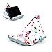 Fabric Phone Stands, Phone Pillow Holder for iPhone X iPhone 13 , Handmade Phone Bean Bag Cushion for Desk (Ladybird)