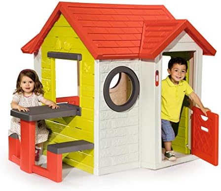 smoby friends playhouse with picnic table