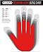 Battle Sports Ultra-Stick Wide Receiver Football Gloves - Adult & Youth Football Gloves - Adult Medium, Vegas Gold/Black