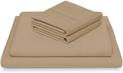 Luxomere 100% Cotton Bed Sheet Set – ULTRA SOFT 600 Thread Count Sateen Luxury Hotel Quality Bedding - 4 Piece Wrinkle &amp; Fade Resistant Bedspreads (Queen, Linen)