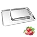 2pack Baking Sheet Cookie Sheets,Pure Stainless Steel Commercial Baking Sheets,Baking Pan Tray&Toaster Oven Sheets,Non Toxic & Healthy & Dishwasher Safe