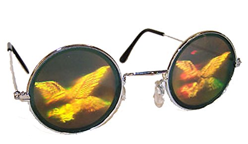 Flying Eagle Hologram 3d Novelty Adult Unisex Sunglasses