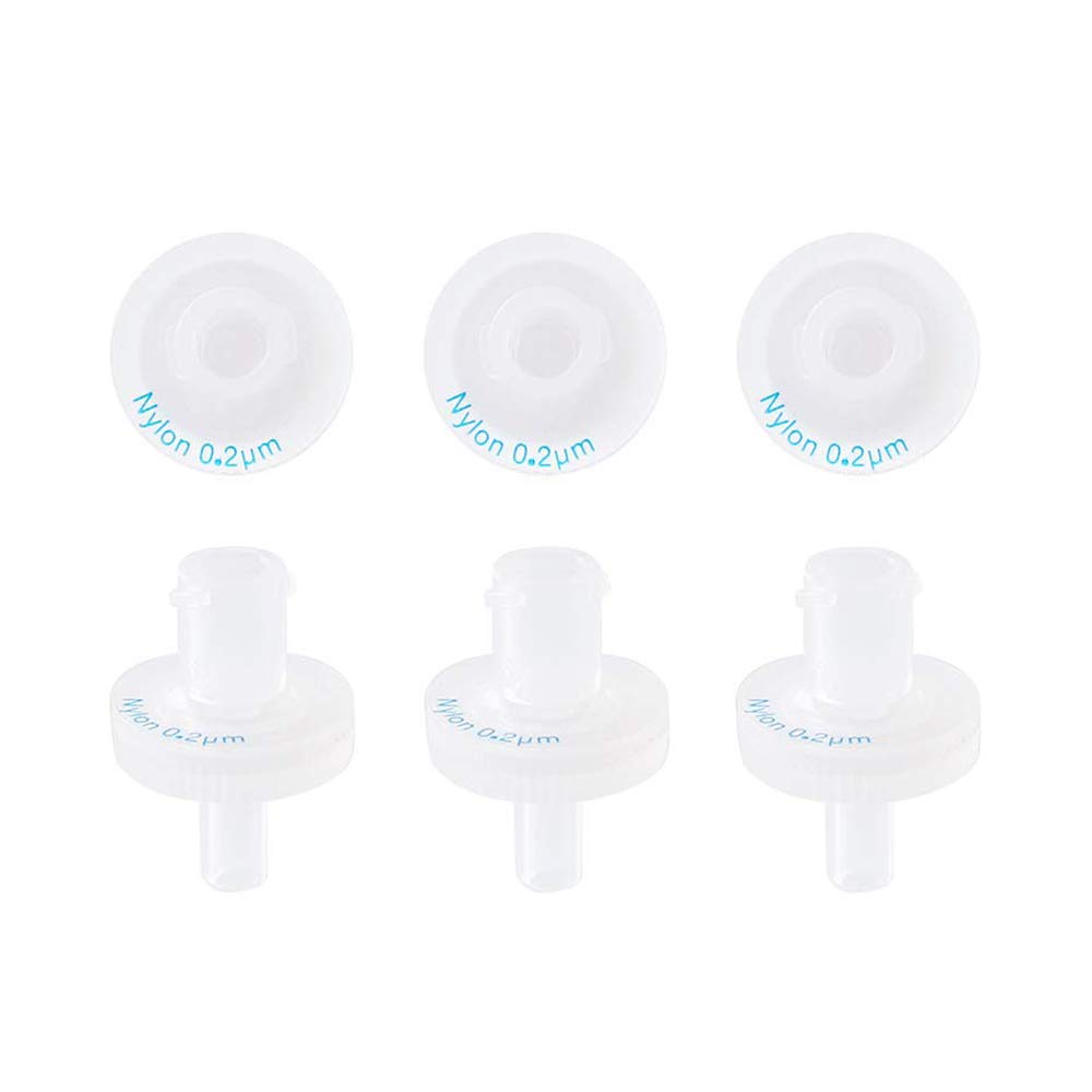 Syringe Filters [Hydrophilic Nylon Membrane] Non-sterilized Diameter 13mm Pore Size 0.22μm for Laboratory Filtration [CASE of 100pcs] by Allpure Biotechnology (NYLON-13mm-0.22μm)