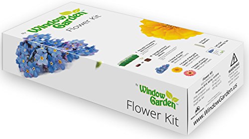 Window Garden Flower Growing Kit Is an Easy to Grow Flower Seed Kit, Includes a 10 Cavity Mini Greenhouse, Spongease Seed Starters and 3 Varieties of Flower Seeds. Great Flower Seed Gift. Window Garden Flower Growing Kit Is an Easy to Grow Flower Seed Kit, Includes a 10 Cavity Mini Greenhouse, Spongease Seed Starters and 3 Varieties of Flower Seeds. Great Flower Seed Gift.