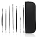 Queentools 7 Pcs Blackhead Remover Kit Blemish Remover Acne Extractor Tool for Curing Facial Problems with Zipper Storage Pouch