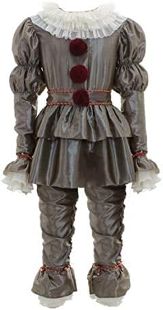 Clown Costume Cosplay Adult Men & Kids Dancing Clown Outfit Coat with Pants Full Suit Halloween Fancy Dress Merchandise Clothing