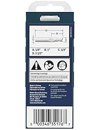 Bosch 85903 M 1 4 in. x 1 in. Solid 2-flute Downcut espiral de carburo Bit