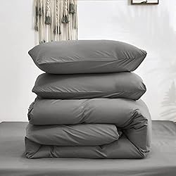 Luxlovery Grey Comforter Set California King Men