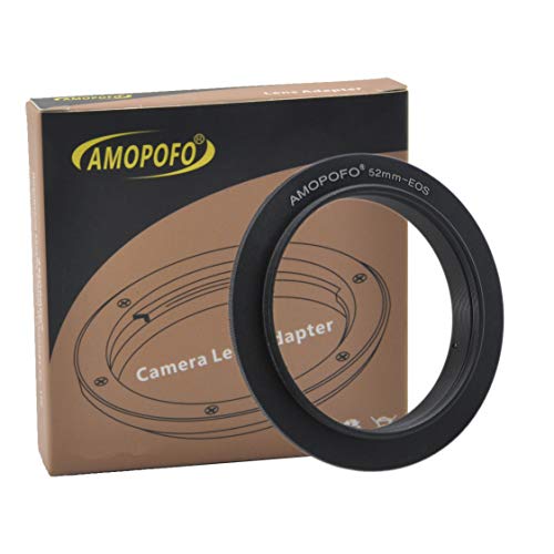 52mm Filter Thread Macro Reverse Mount Adapter Ring, for Canon EOS 1D, 1DS, Mark II, III, IV, 1DC, 1DX, D30, D60, 10D, 20D, 20DA, 30D, 40D, 50D, 60D, 60DA, 5D, Mark II, Mark III, 7D, Rebel XT, XTi, XS