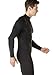 TM-YUT32-BLK_Large Tesla Men's Thermal WinterGear Compression Baselayer Mock Long Sleeve Shirt YUT32