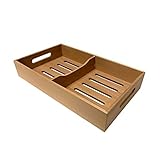 Quality Importers Trading Spanish Cedar Tray Cigar Tray, Adjustable Divider, Fits Large Humidors, Made with Solid Spanish Cedar, Dimensions 12 7/8" X 7 1/2" x 2 1/3"