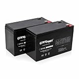 ExpertPower 12V 8AH Sealed Lead Acid (SLA) Battery Replacement for APC Back-UPS ES 550VA Back-UPS Pro 1300/1500 Liftmaster CSL-24VDC Slider Gate Opene - F2 Terminals- 2 Pack
