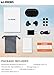 Bluetooth Wireless Earbuds with 800mAh Charging Box, Touch Control Sports Earphones in-Ear IPX5 Waterproof HD Stereo Sweatproof Headphones with Built-in Mic (Black + Wall Charger)