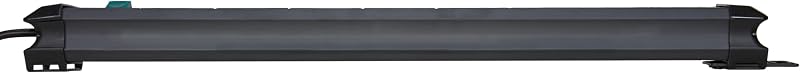 Premium-Line regleta de enchufes con 10 Tomas de Corriente (Cable de 3m, con Interruptor, Fabricado en Alemania) Negro