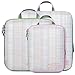 Compression Packing Cubes, Lifinity 3 Pcs Expandable Luggage Organizers Travel Cubes for Packing with Durable Zipper