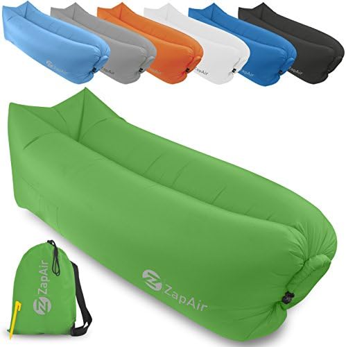 Inflatable Lounger Air Sofa | Easy Blow Up Beach Couch | Lazy Hangout Lounge With Carry Bag | Portable Quick Inflate Indoor or Outdoor Bed | Ideal for Camping, Hiking, Music Festivals And Pool Party