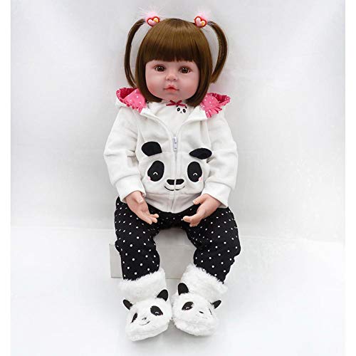 Johlycao 24” Lovely Reborn Baby Girl Doll Toddler Realistic Looking Life Like Baby Doll Lifelike Realistic Baby Doll, Tall Dreams Gift Vinyl Silicone Babies Xmas Gift