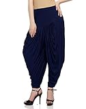 Ardour Blue Relaxed Comfortable Viscose Dhoti Pants for Women Indian- Free Size.Dhoti Pants for Girls.Salwar Pants for Women