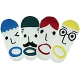 kilofly OMG Funny Face Socks Value Pack [Set of 4 Pairs], with Voodoo Doll