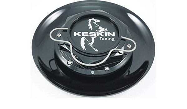 1 tapa de llanta Keskin KT4, tapa de buje, negro, tapa de buje, BLP