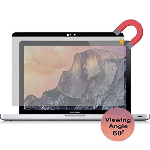 Easy On/Off Magnetic Privacy Screen Filter, Innovative Webcam Cover for MacBook Pro 15 Inche Touch Bar/Non-Touch Bar- Anti Glare by GeckoCare (15-inch MacBook Pro Late 2016 Including Touch Bar)