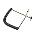 3.5mm Coiled Aux Cable;Seadream 2Pack 3-Pole Coiled 3.5mm Male Right Angle to 3.5mm Male Right Angle Stereo Audio Spring Aux Cable for Beats Dr. Dre Studio iPhone Samsung