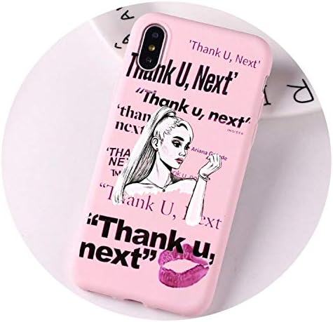 Thanks U The Next Ariana Grande Candy-Colored Mobile Phone case for iphoneX 7 8 XS XR XSMAX Luxury Pink Yellow red Purple White Shell,104431,for iPhone Xs MAX