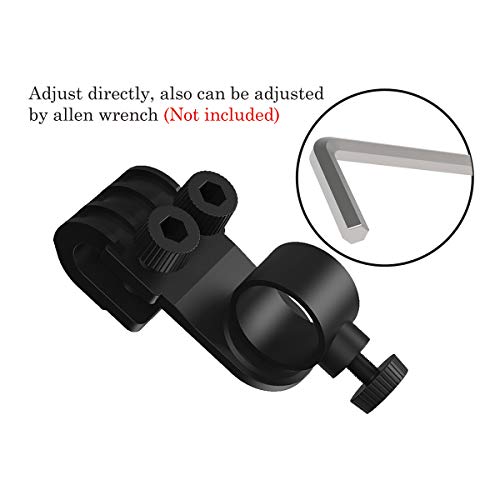 Weltool HM2 Helmet Flashlight Mount Holder - Work Flashlight Clamp Fit for 3M MSA V-Gard Hard Hat - Portable Plastic Torch Side Mount Flashlight Holder for Hard Hat - Plastic Light-Weight Multi-Angle - Thumbnail 6