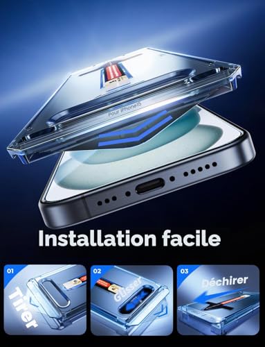 MAGIC JOHN Tempered Glass for iPhone 16 Pro/iPhone 17 (6.3 inches), 2 Pieces, Anti-Scratch 9H Hardness Screen Protector with Easy Installation Kit, Auto Dust-Elimination, HD Transparent | Pack of 2, HD Transparent, 9H Screen Protector, Anti-Dust, Anti-Bubble, Anti-Scratch, Automatic Dust Removal