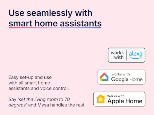 Mysa Smart Thermostat V2 for Electric Baseboard Heaters | Save Up to 26% on Heating Costs | Humidity Sensor | Premium Touchscreen | WiFi Programmable | Scheduling | HomeKit, Alexa, Google | 120V-240V