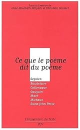 Ce que le poème dit du poème