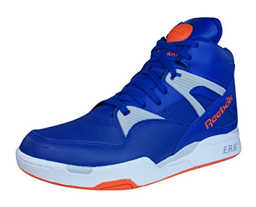 Reebok Pump Omni Zone Mens Leather Hi Top Sneakers Blue