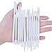BronaGrand Set of 14 Mini Plastic Crafts Clay Modeling Tool for Shaping and Sculpting (White)
