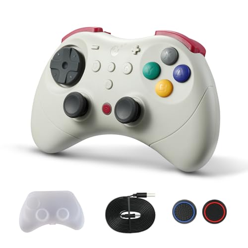 GuliKit Elves 2 Pro Wireless Controller für Switch/Switch 2/PC/Android/iOS, Bluetooth Controller mit Hall Effekt Joysticks, 1000Hz Abtastrate, Magnetischem Vibrator, Super Haptik, Rotary Rumble, Retro thumbnail 1