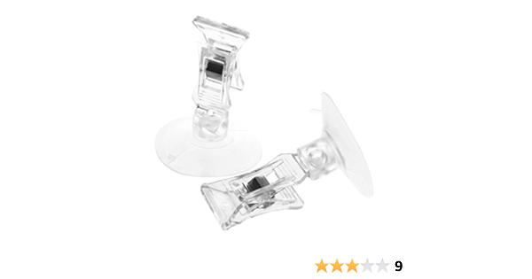 SODIAL 2 PCS 47mm Pared Plastico Transparente Ventosa ...