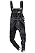 Sokotoo Men's Slim Patch Pocket Denim Bib Overalls