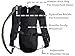 Hydration Pack Bladder with Replaceable BPA Free 3L Water Reservoir Pack 2 Front Storage Bag Adjustable Shoulder Strap for Hiking,Biking,Running,Walking and Climbing Heavy Duty Polyester(Black)