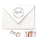 Custom Monogram Address Stamp Calligraphy Round | Custom Return Address Stamp | Self-Inking Stamp | Personalized Address Stamps |