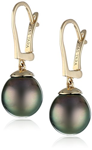 14k yellow gold natural color aa quality tahitian cultured pearl …