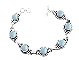12.50Gms,4.50 Ctw Genuine Gemstone 925 Sterling Silver Overlay Handmade Fashion Bracelet Jewelry