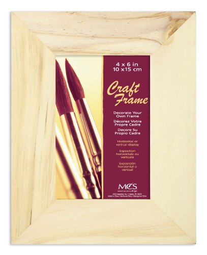 MCS 4x6 Inch Unfinished Pine Craft Frame (58105)