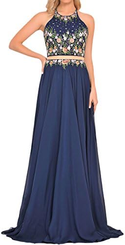 Lucysprom One-Piece Long Prom Dress With Applique Elegant Party Dresses