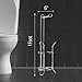 Toilet Paper Holder - Strongest Heaviest Duty Bathroom Tissue Paper Roll Storage Holder and Dispenser Stand Free - Stores up to 3 Rolls of Toilet Tissue paper Organization Storage