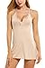 Avidlove Sleepwear Womens Chemise Sexy Nightie Full Slip Lace Babydoll Dress, Apricot, Small