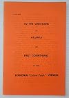 A Letter to the Christians in Atlanta or First Corinthians in the Koinonia "Cotton Patch" Version