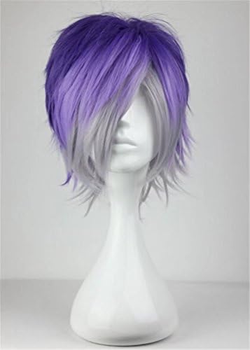Kadiya Colorful Fluffy Short Heat Resistant Cosplay Costume Hair Wigs