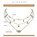 Edary Layered Necklaces Gold Choker with Evil Eye Rhinestone and Star Jewelry for Women and Girls