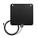 COOQI Indoor HDTV Antenna 50 Miles Range with Detachable Amplifier Booster USB Power Supply, Ultra Thin Digital TV Antenna with 10ft Coaxial Cable