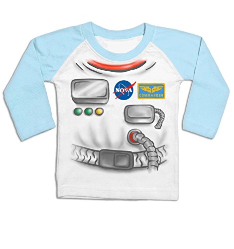 Astronaut Costume Long Sleeve Baby Baseball T-shirt